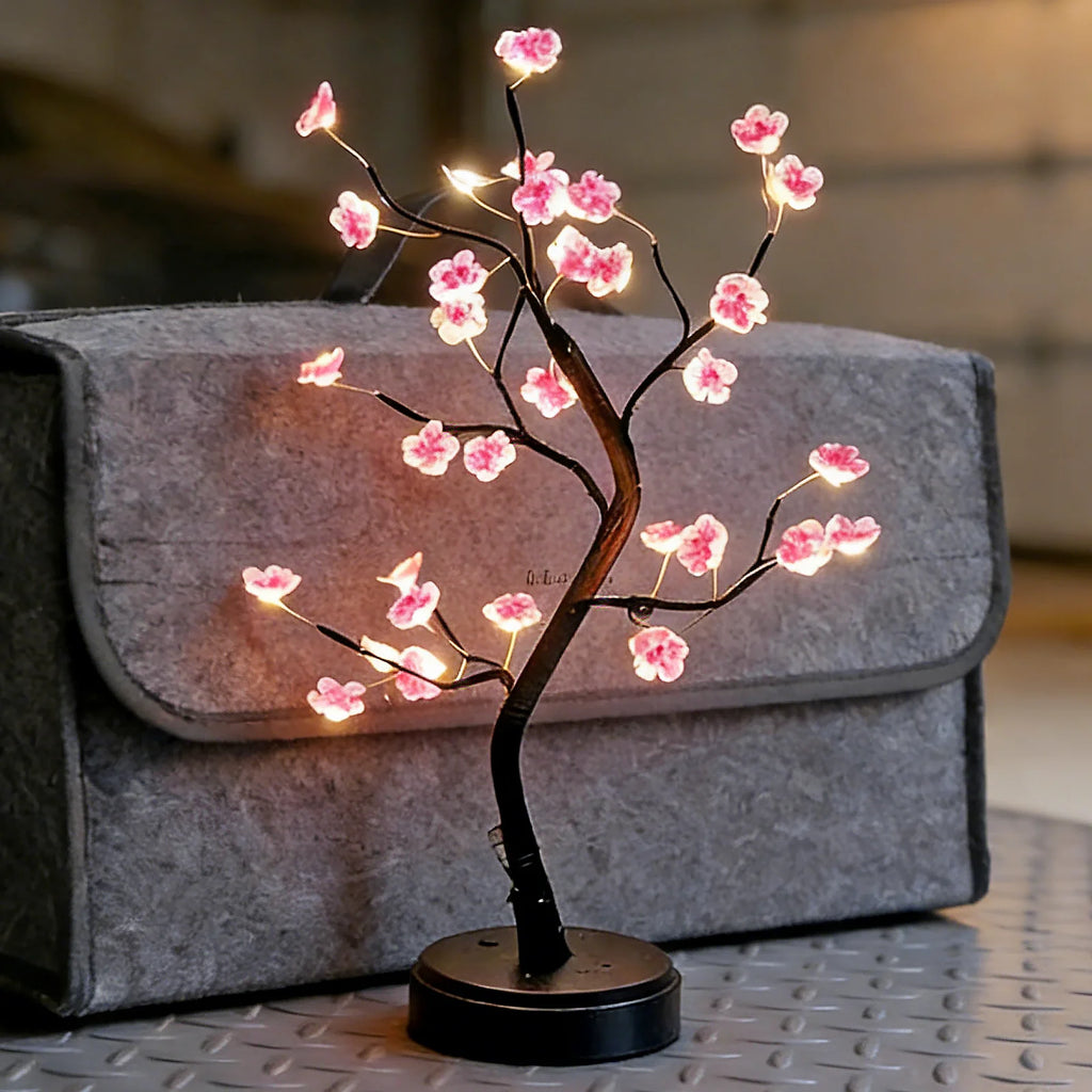 Veilleuse arbre lumineux - Fleurs de cerisier LED roses — photo 1