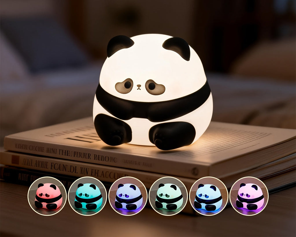 Veilleuse enfant panda tactile - Lampe de chevet sans fil — photo 1