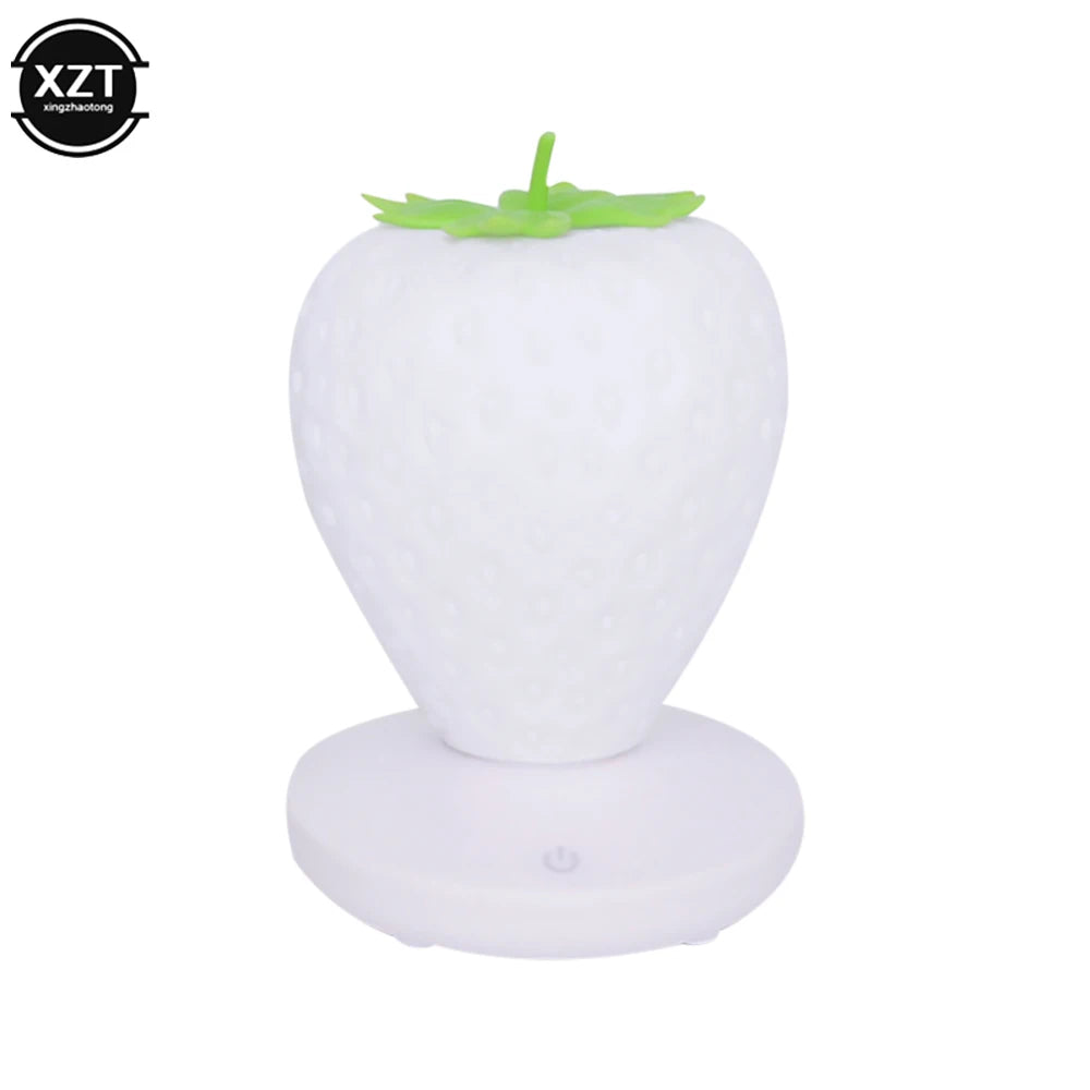 Veilleuse fraise en silicone - Lampe LED tactile à variateur — photo 6