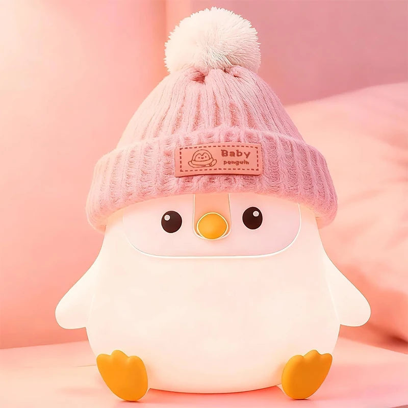 Veilleuse pingouin en silicone - LED tactile rechargeable — photo 3