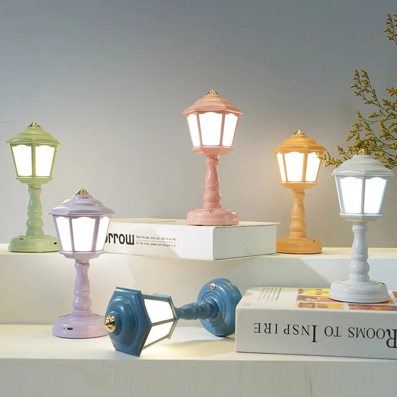 Veilleuse réverbère rétro - Lampe LED tactile rechargeable — photo 10